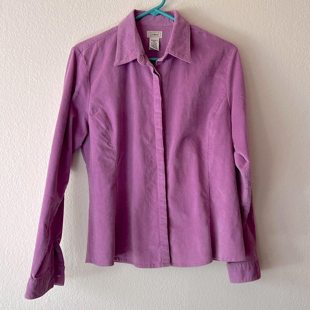 LL Bean, women’s fine-wale corduroy shirt